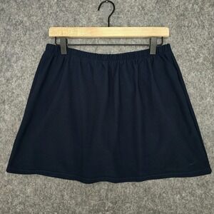 Nike‎ Skort Girls L (12/14) Navy Blue Dri-FIT Tennis Ball Pockets Shorts Pull On